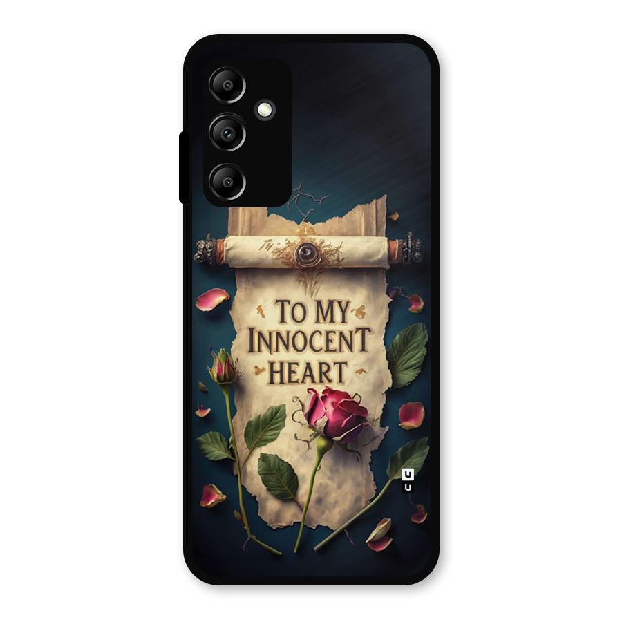 Innocence Of Heart Metal Back Case for Galaxy A14 5G