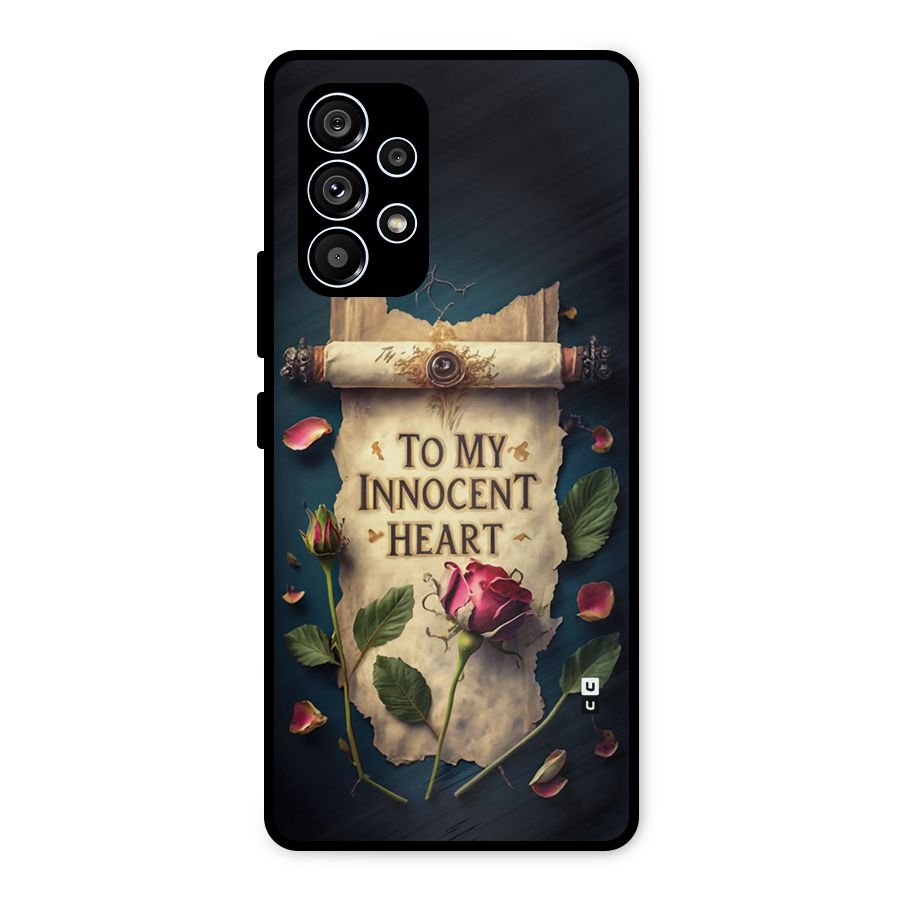 Innocence Of Heart Metal Back Case for Galaxy A53 5G