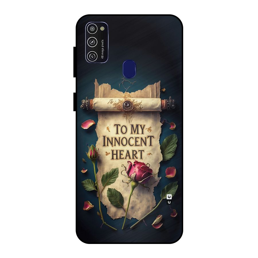 Innocence Of Heart Metal Back Case for Galaxy M30s