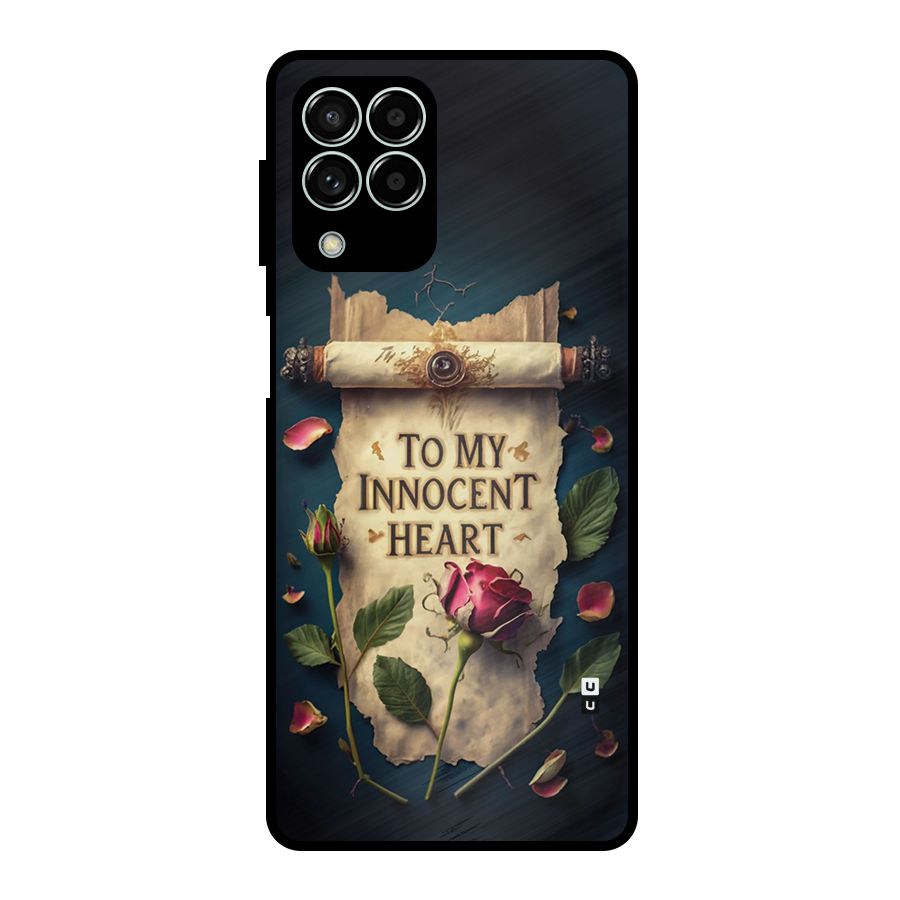 Innocence Of Heart Metal Back Case for Galaxy M33
