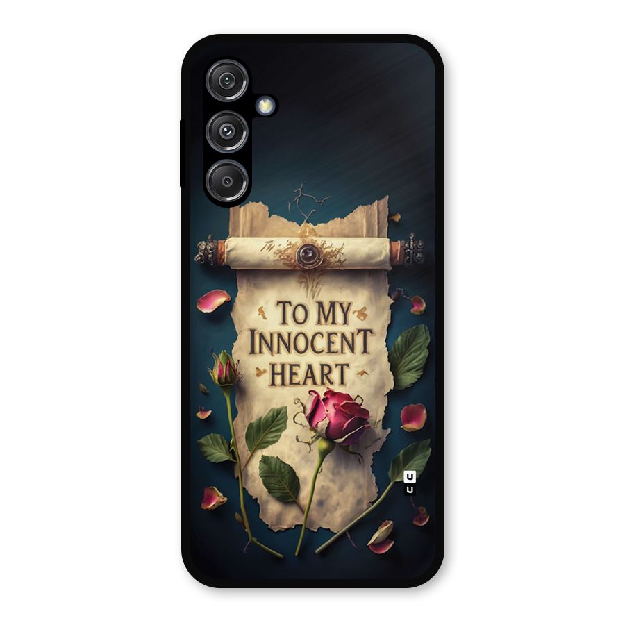 Innocence Of Heart Metal Back Case for Galaxy M34 5G