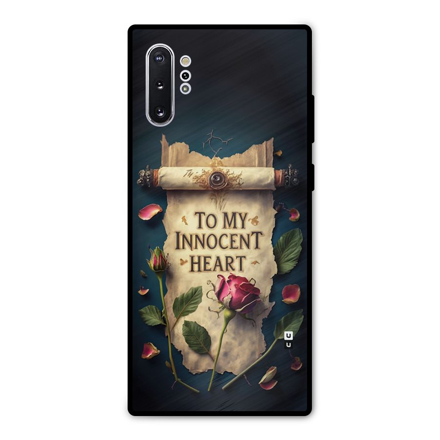 Innocence Of Heart Metal Back Case for Galaxy Note 10 Plus