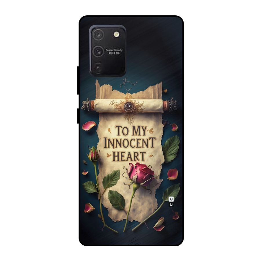 Innocence Of Heart Metal Back Case for Galaxy S10 Lite