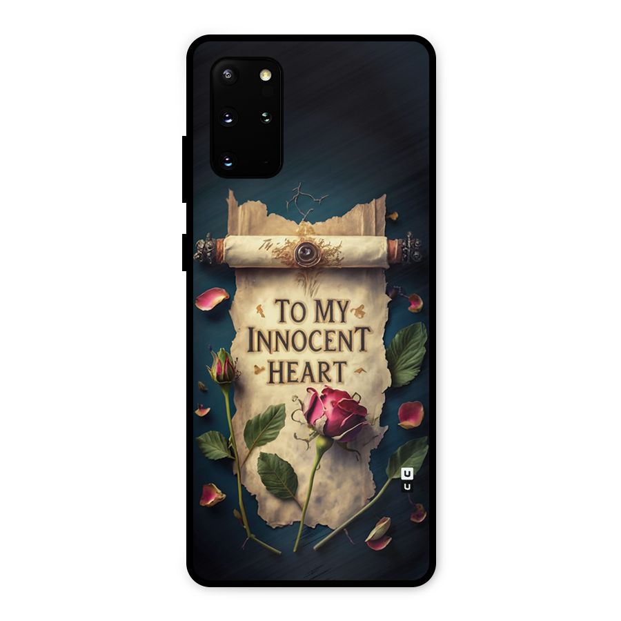 Innocence Of Heart Metal Back Case for Galaxy S20 Plus