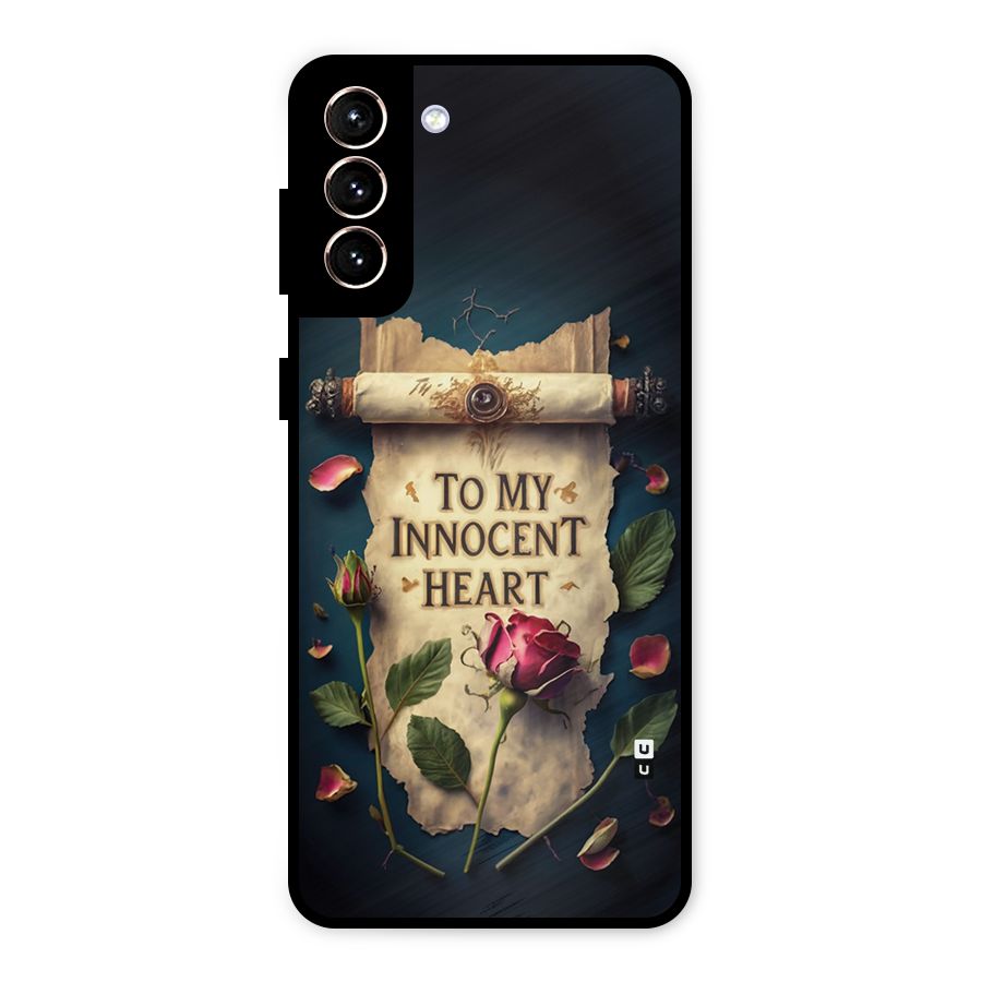 Innocence Of Heart Metal Back Case for Galaxy S21 Plus