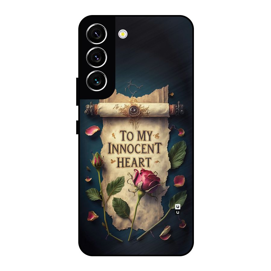 Innocence Of Heart Metal Back Case for Galaxy S22 5G