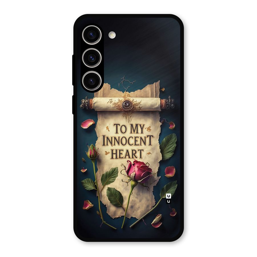 Innocence Of Heart Metal Back Case for Galaxy S23 Plus