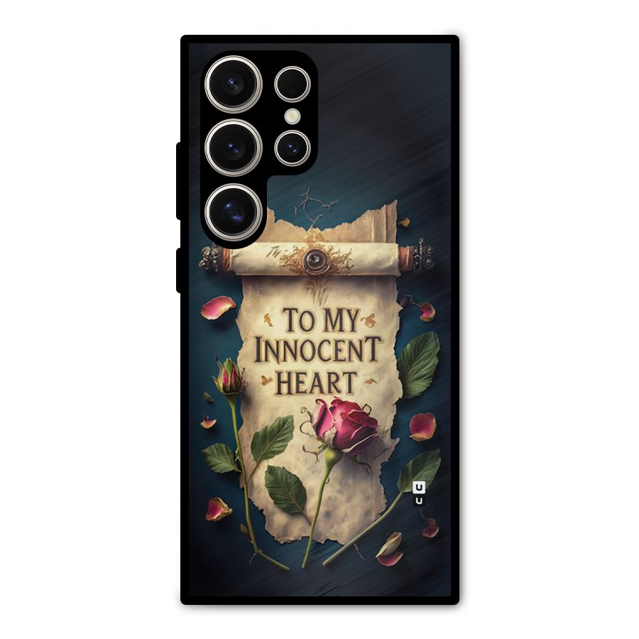 Innocence Of Heart Metal Back Case for Galaxy S24 Ultra