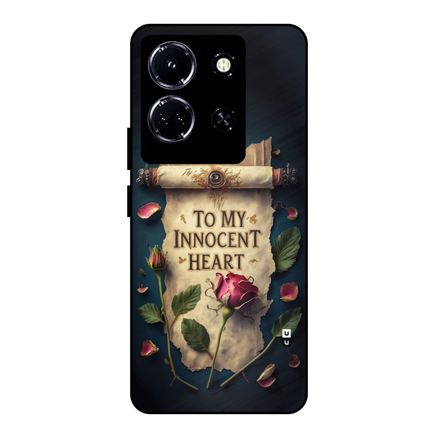 Innocence Of Heart Metal Back Case for Infinix Note 30 5G