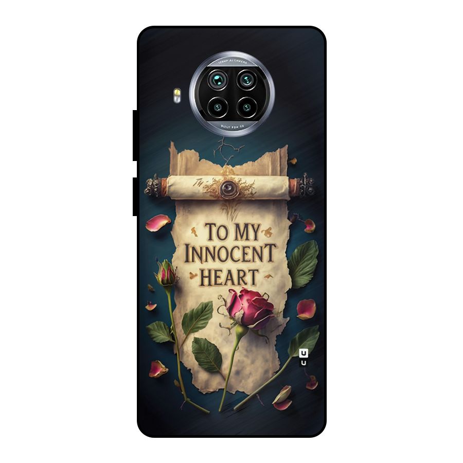 Innocence Of Heart Metal Back Case for Mi 10i