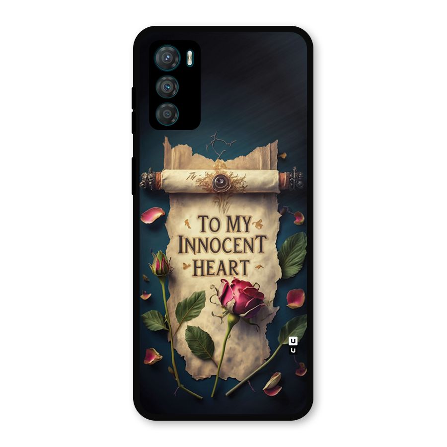 Innocence Of Heart Metal Back Case for Moto G42