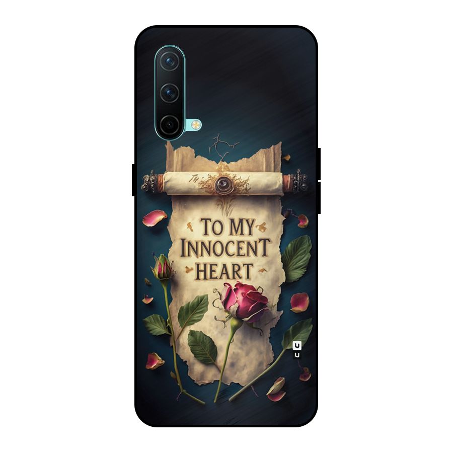 Innocence Of Heart Metal Back Case for OnePlus Nord CE 5G