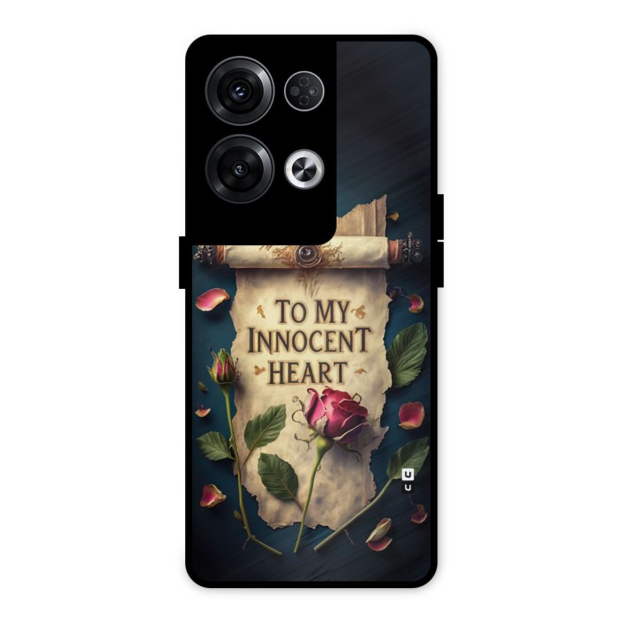 Innocence Of Heart Metal Back Case for Oppo Reno8 Pro 5G