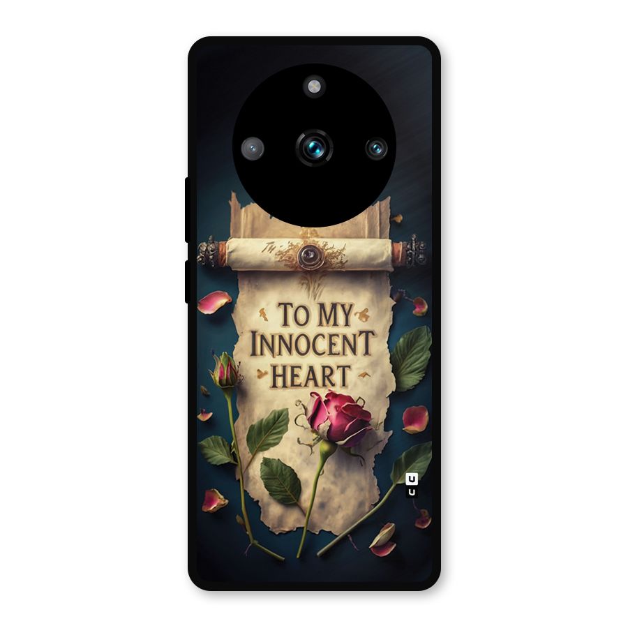 Innocence Of Heart Metal Back Case for Realme 11 Pro Plus