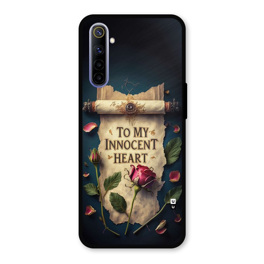 Innocence Of Heart Metal Back Case for Realme 6i