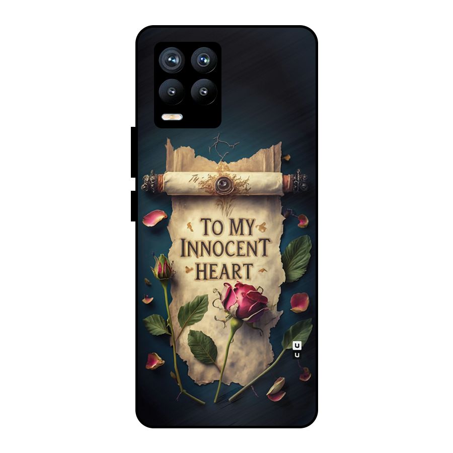 Innocence Of Heart Metal Back Case for Realme 8