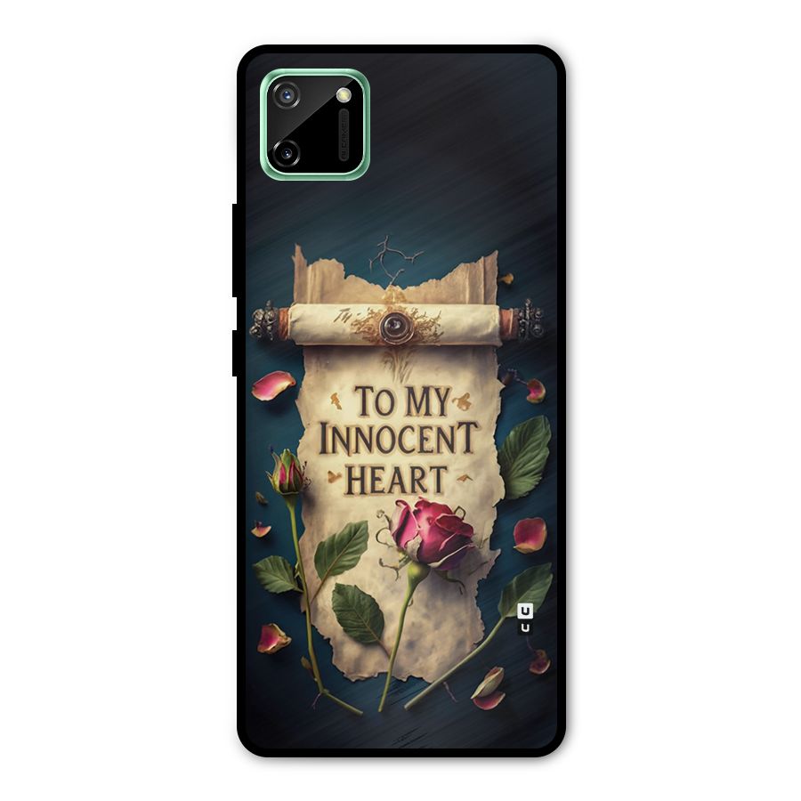 Innocence Of Heart Metal Back Case for Realme C11