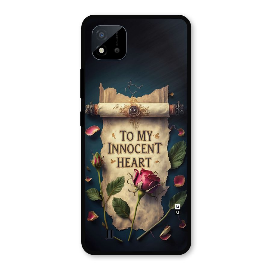 Innocence Of Heart Metal Back Case for Realme C11 2021