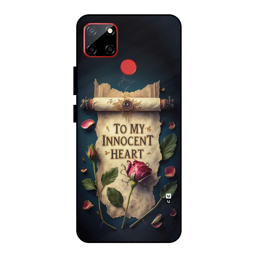 Innocence Of Heart Metal Back Case for Realme C12