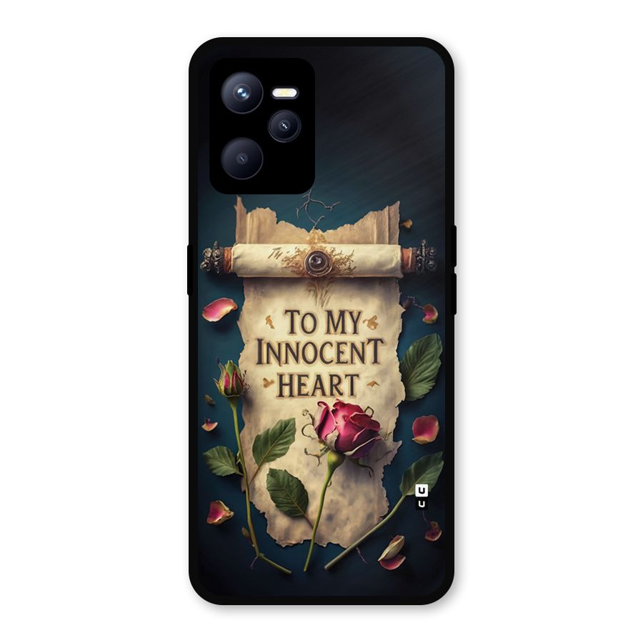 Innocence Of Heart Metal Back Case for Realme C35