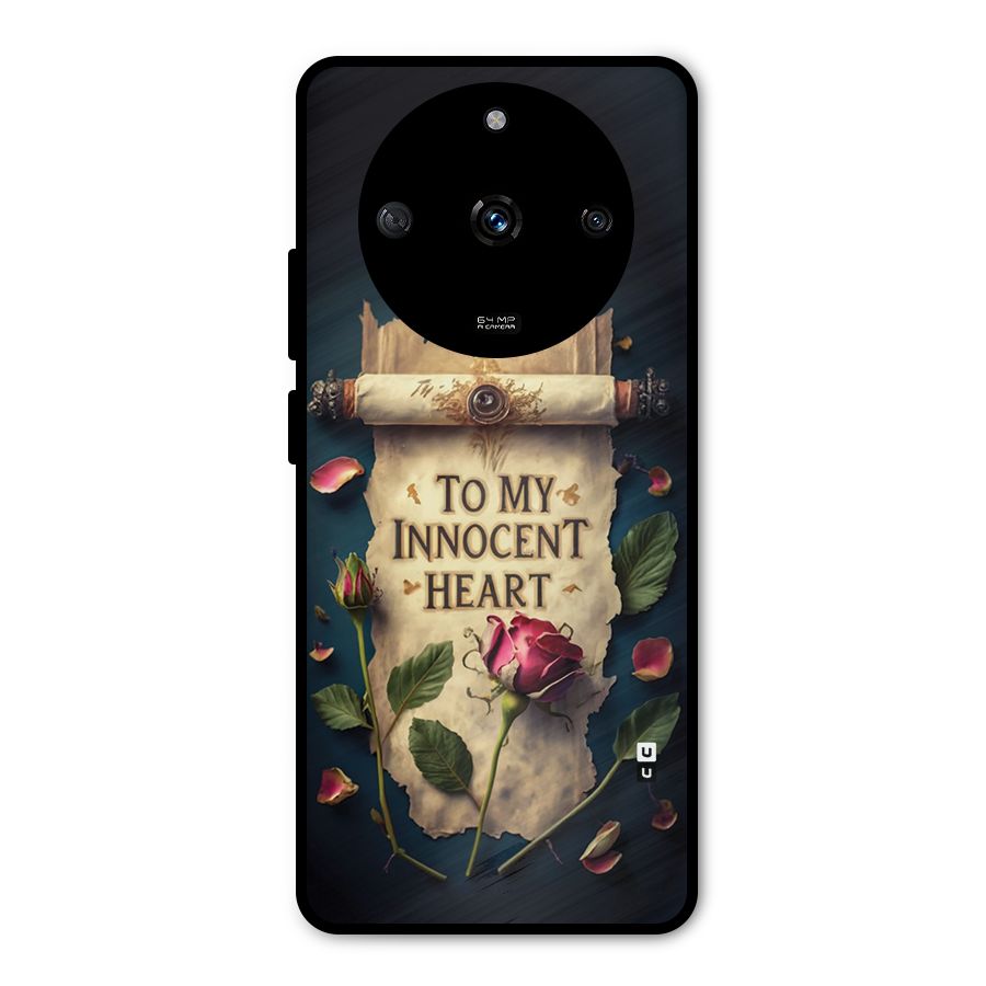 Innocence Of Heart Metal Back Case for Realme Narzo 60 5G