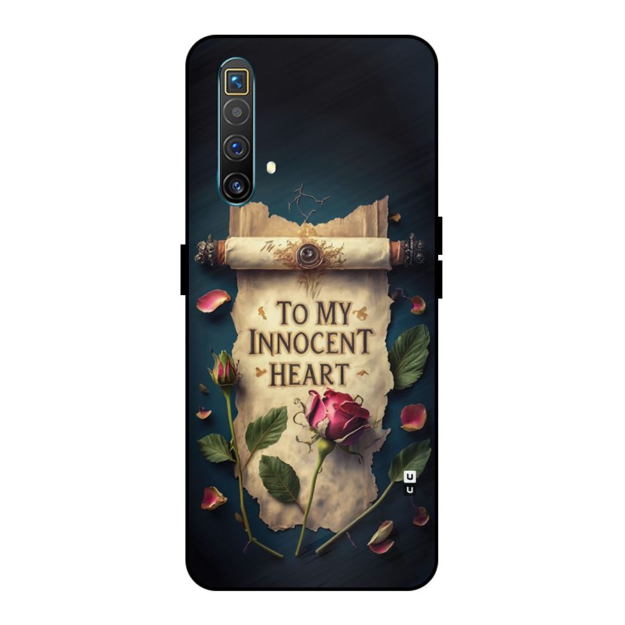 Innocence Of Heart Metal Back Case for Realme X3