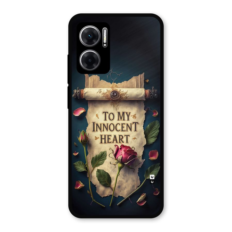 Innocence Of Heart Metal Back Case for Redmi 11 Prime 5G
