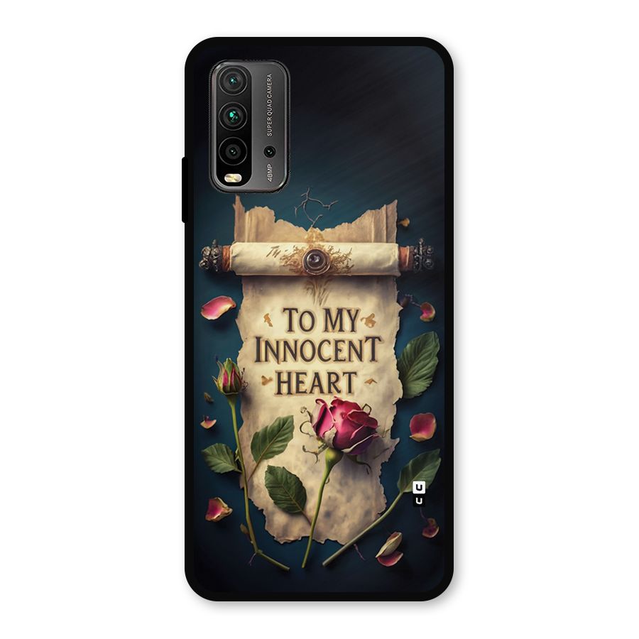 Innocence Of Heart Metal Back Case for Redmi 9 Power