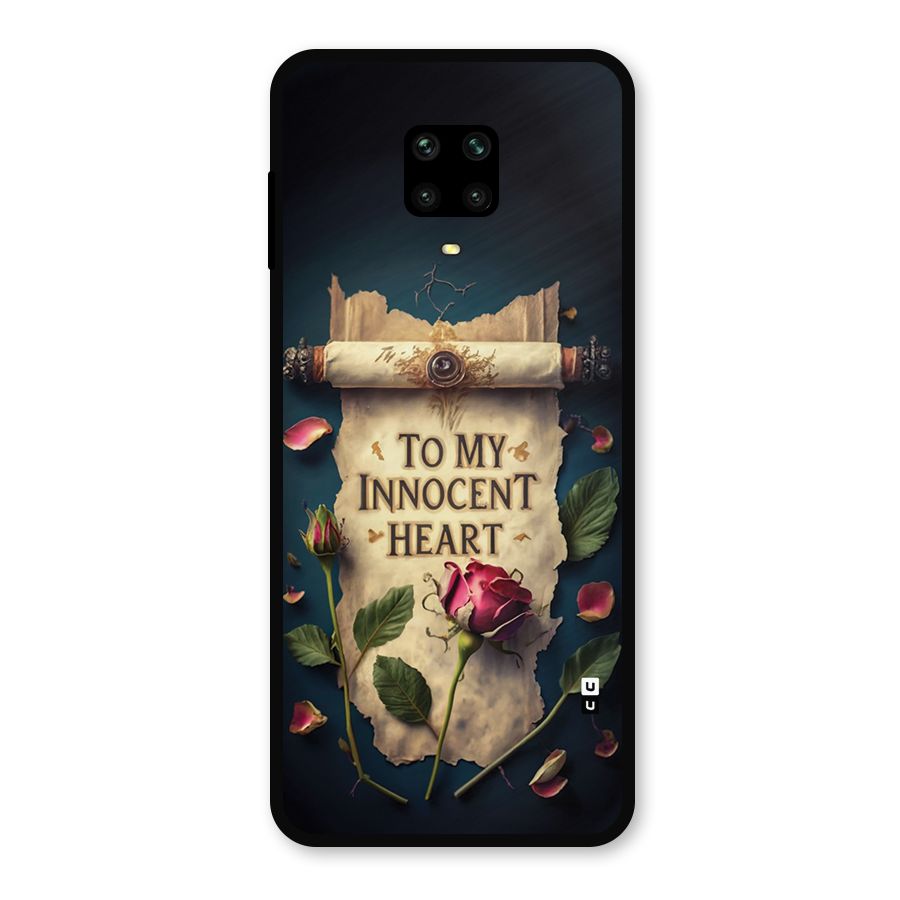 Innocence Of Heart Metal Back Case for Redmi Note 10 Lite