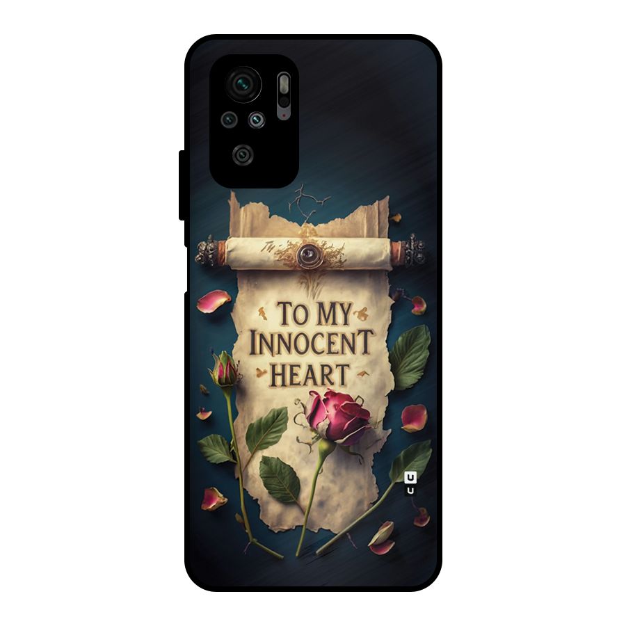 Innocence Of Heart Metal Back Case for Redmi Note 11 SE