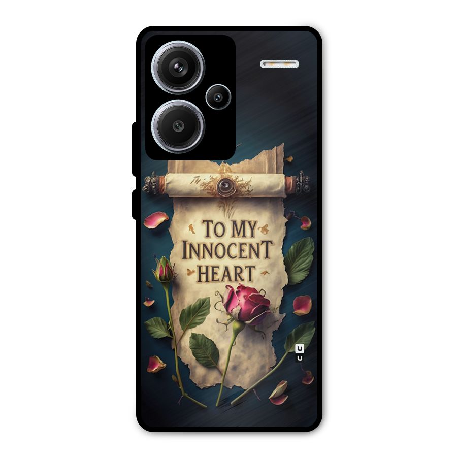 Innocence Of Heart Metal Back Case for Redmi Note 13 Pro Plus