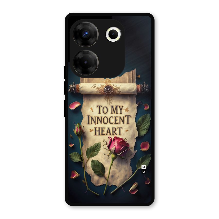 Innocence Of Heart Metal Back Case for Tecno Camon 20 Pro