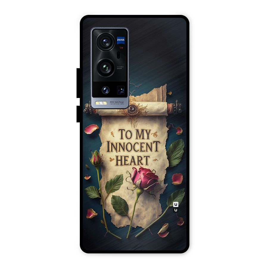 Innocence Of Heart Metal Back Case for Vivo X60 Pro Plus