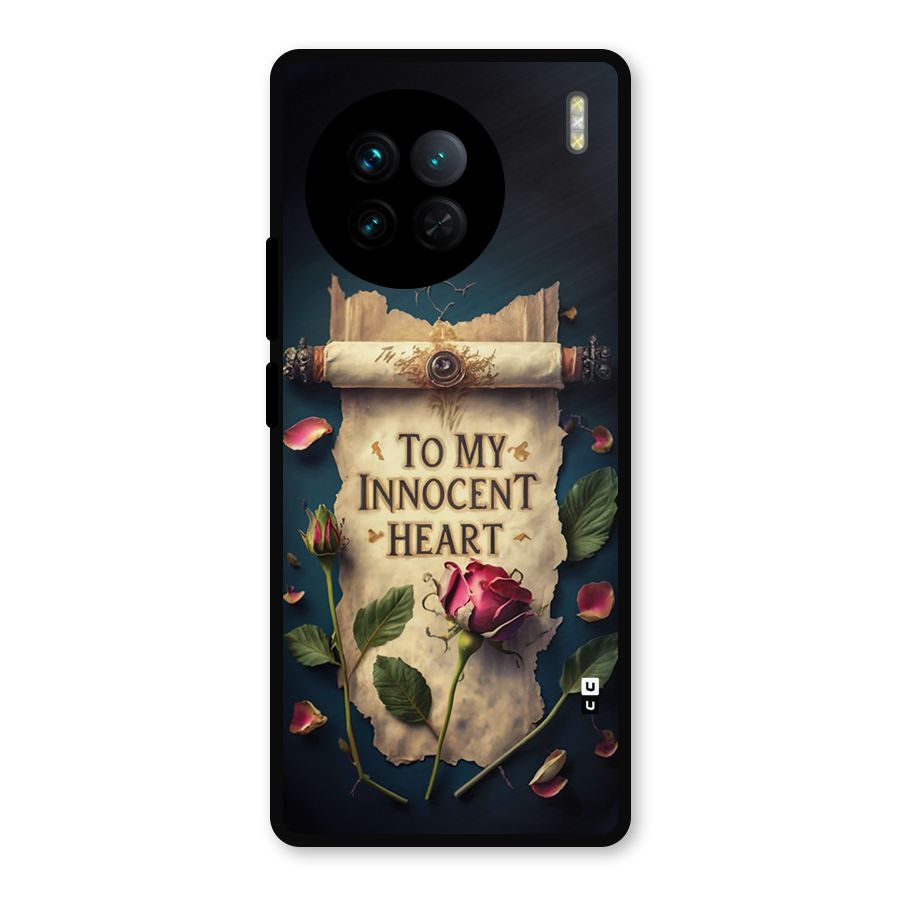 Innocence Of Heart Metal Back Case for Vivo X90