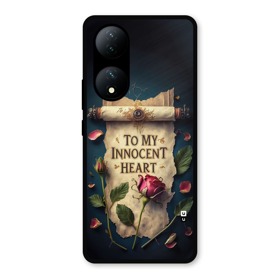 Innocence Of Heart Metal Back Case for Vivo Y100