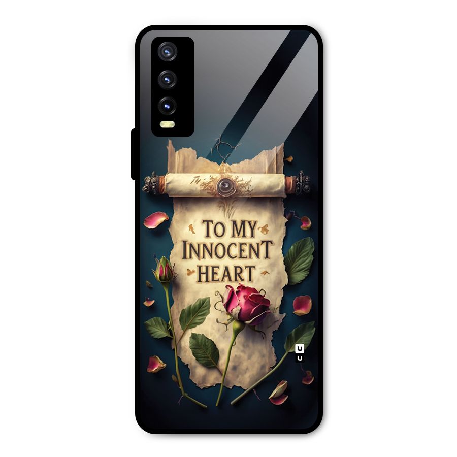 Innocence Of Heart Metal Back Case for Vivo Y20