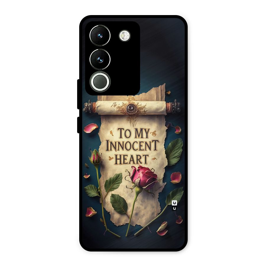 Innocence Of Heart Metal Back Case for Vivo Y200