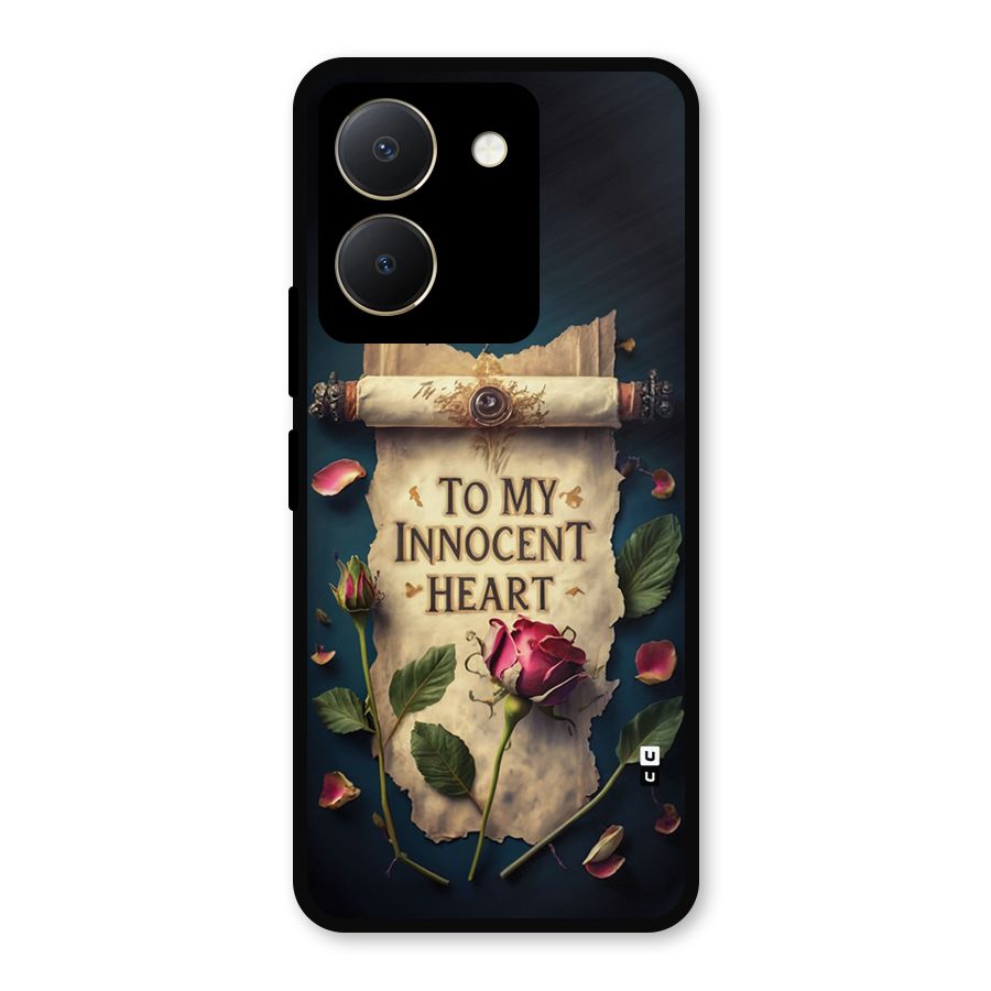 Innocence Of Heart Metal Back Case for Vivo Y36