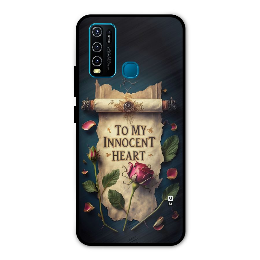 Innocence Of Heart Metal Back Case for Vivo Y50