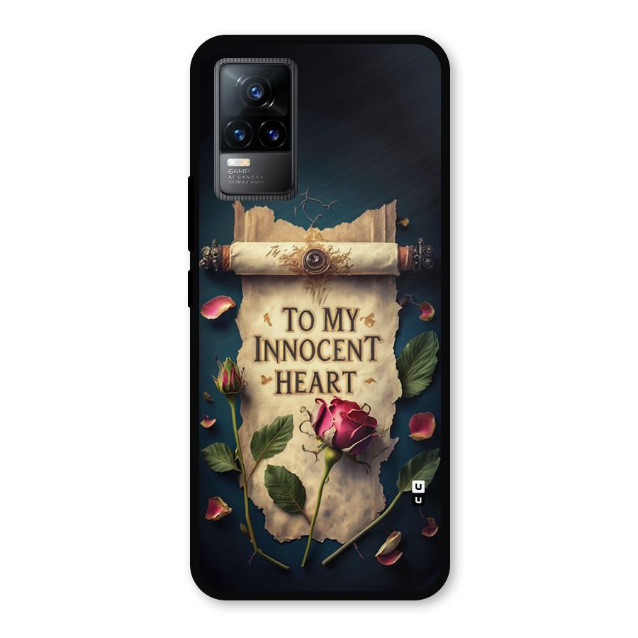 Innocence Of Heart Metal Back Case for Vivo Y73