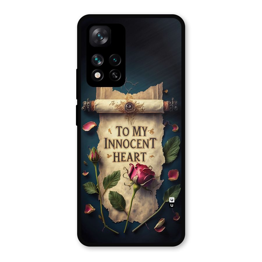 Innocence Of Heart Metal Back Case for Xiaomi 11i Hypercharge 5G