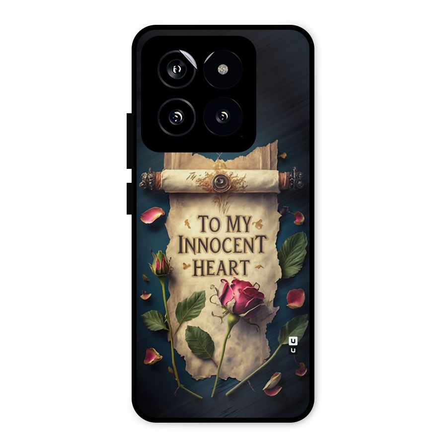 Innocence Of Heart Metal Back Case for Xiaomi 14