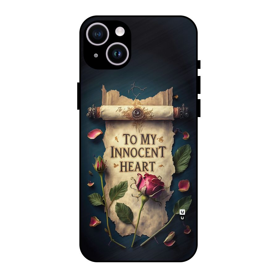 Innocence Of Heart Metal Back Case for iPhone 14 Plus