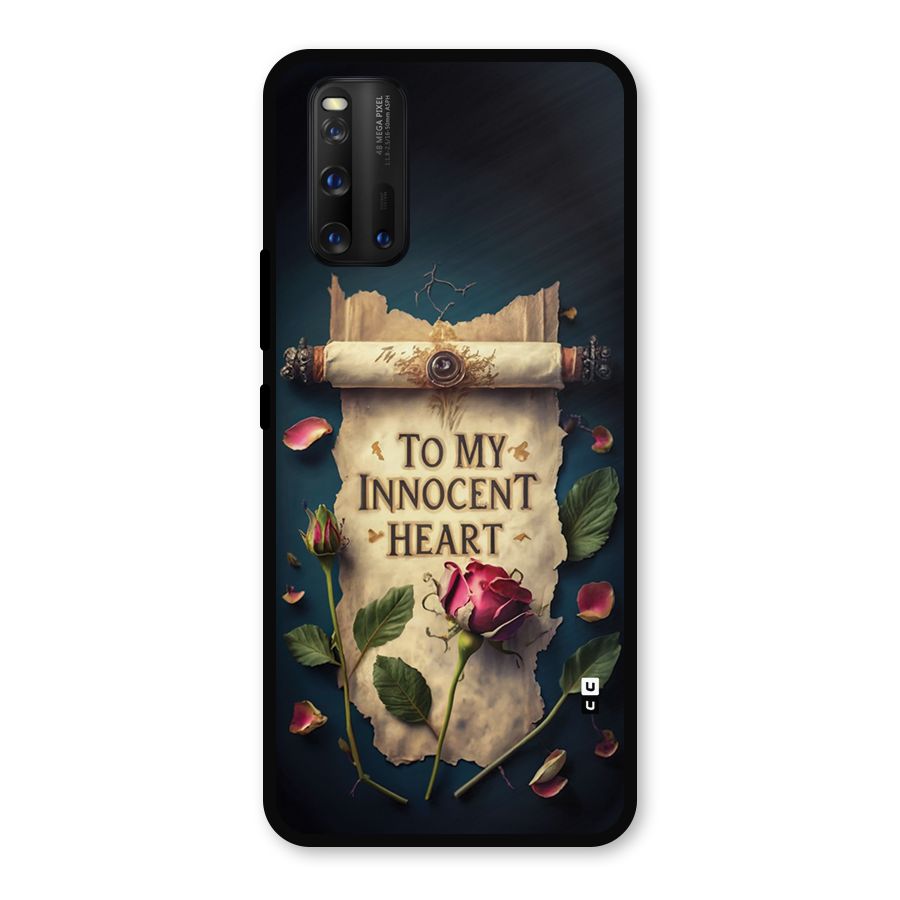 Innocence Of Heart Metal Back Case for iQOO 3