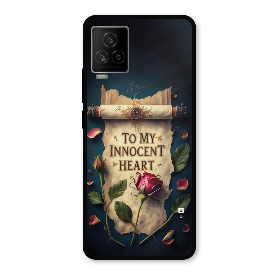 Innocence Of Heart Metal Back Case for iQOO 7 Legend 5G