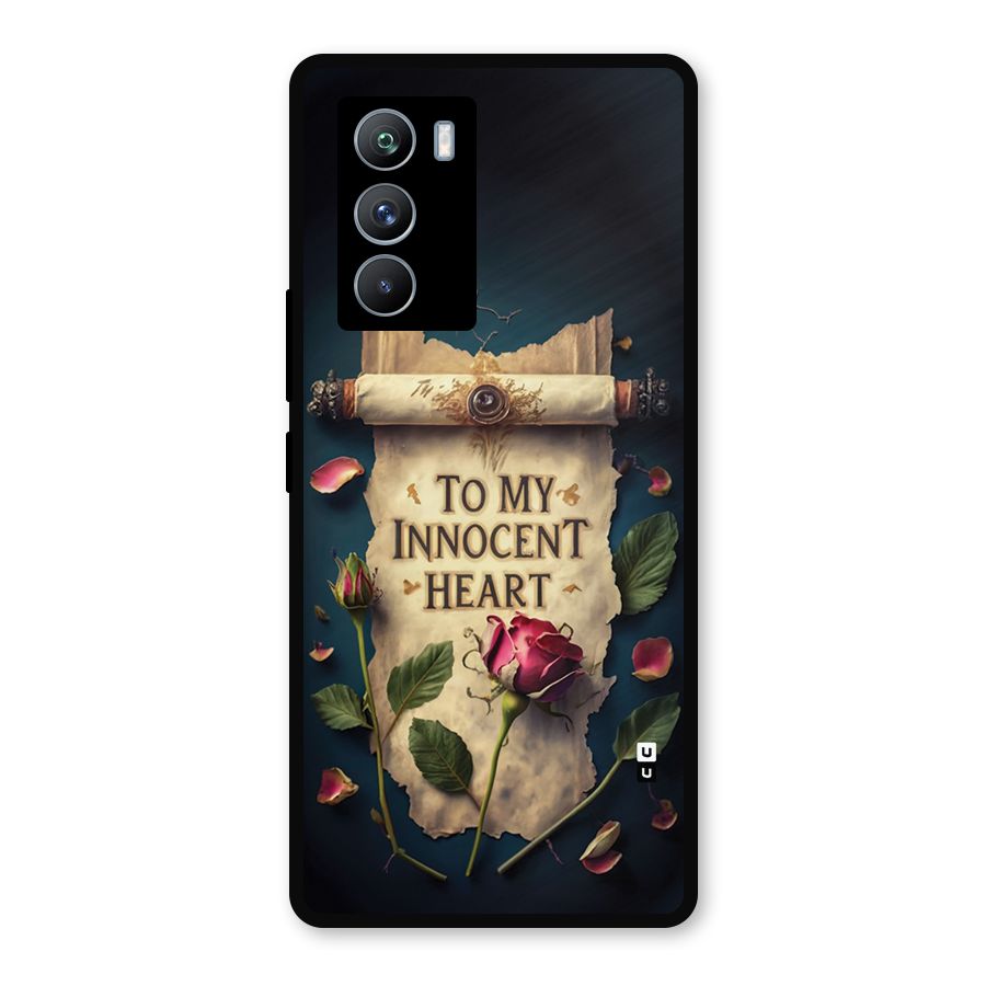 Innocence Of Heart Metal Back Case for iQOO 9 SE