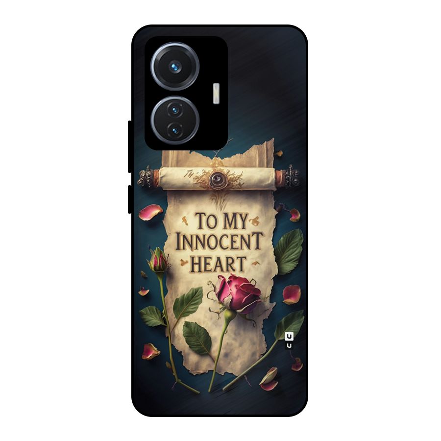 Innocence Of Heart Metal Back Case for iQOO Z6 44W