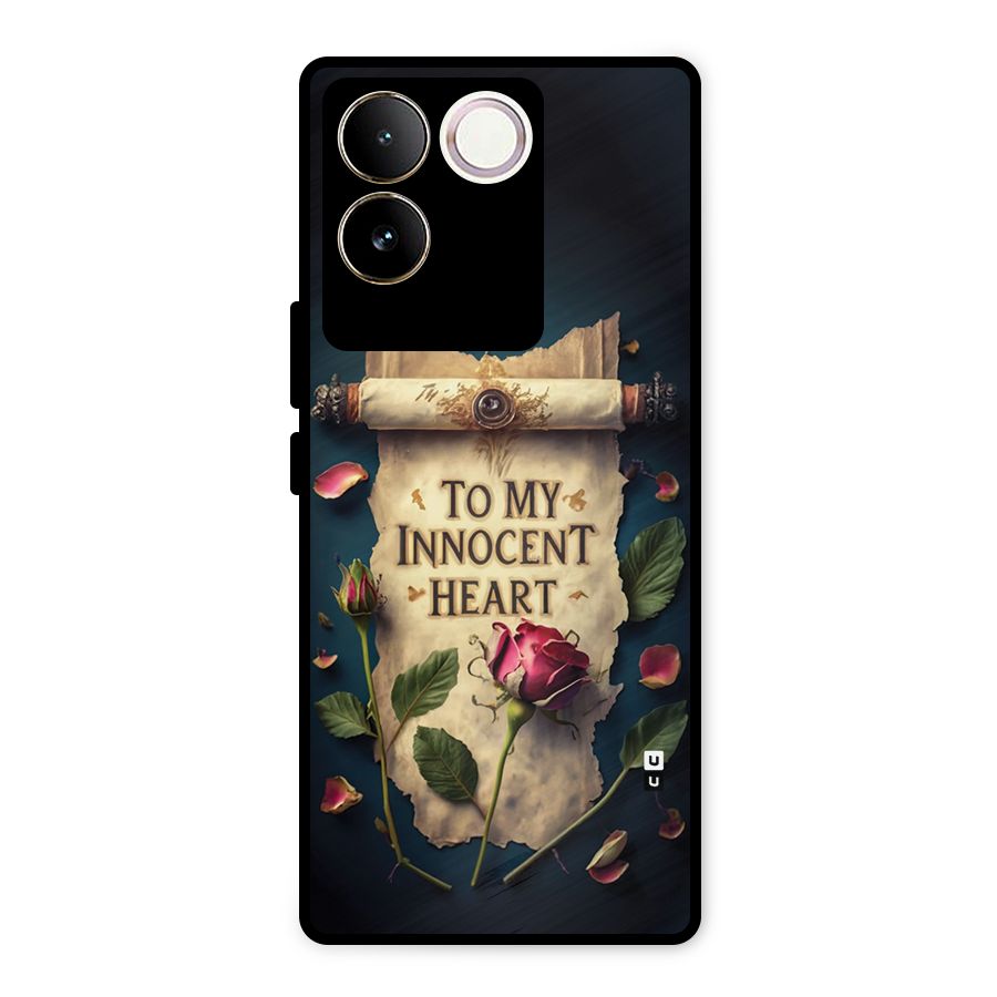 Innocence Of Heart Metal Back Case for iQOO Z7 Pro