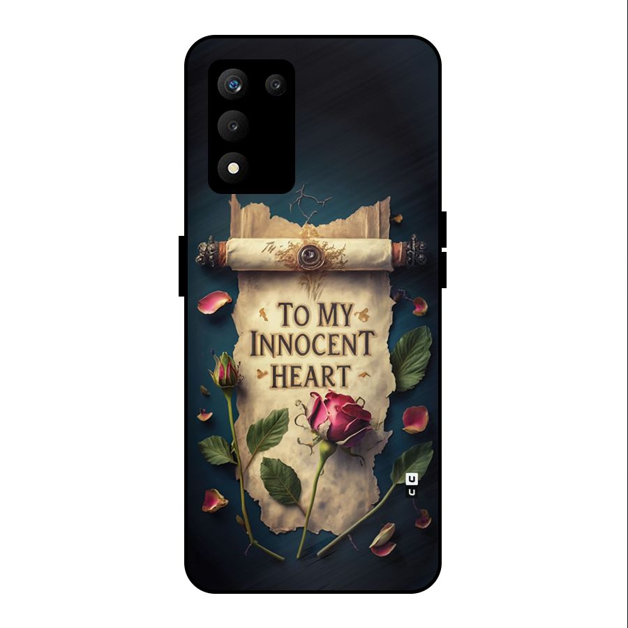 Innocence Of Heart Metal Back Case for realme 9 5G SE