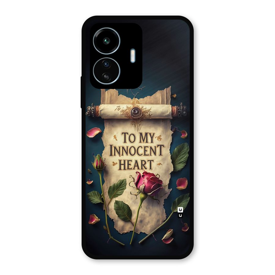 Innocence Of Heart Metal Back Case for vivo iQOO Z6 Lite 5G